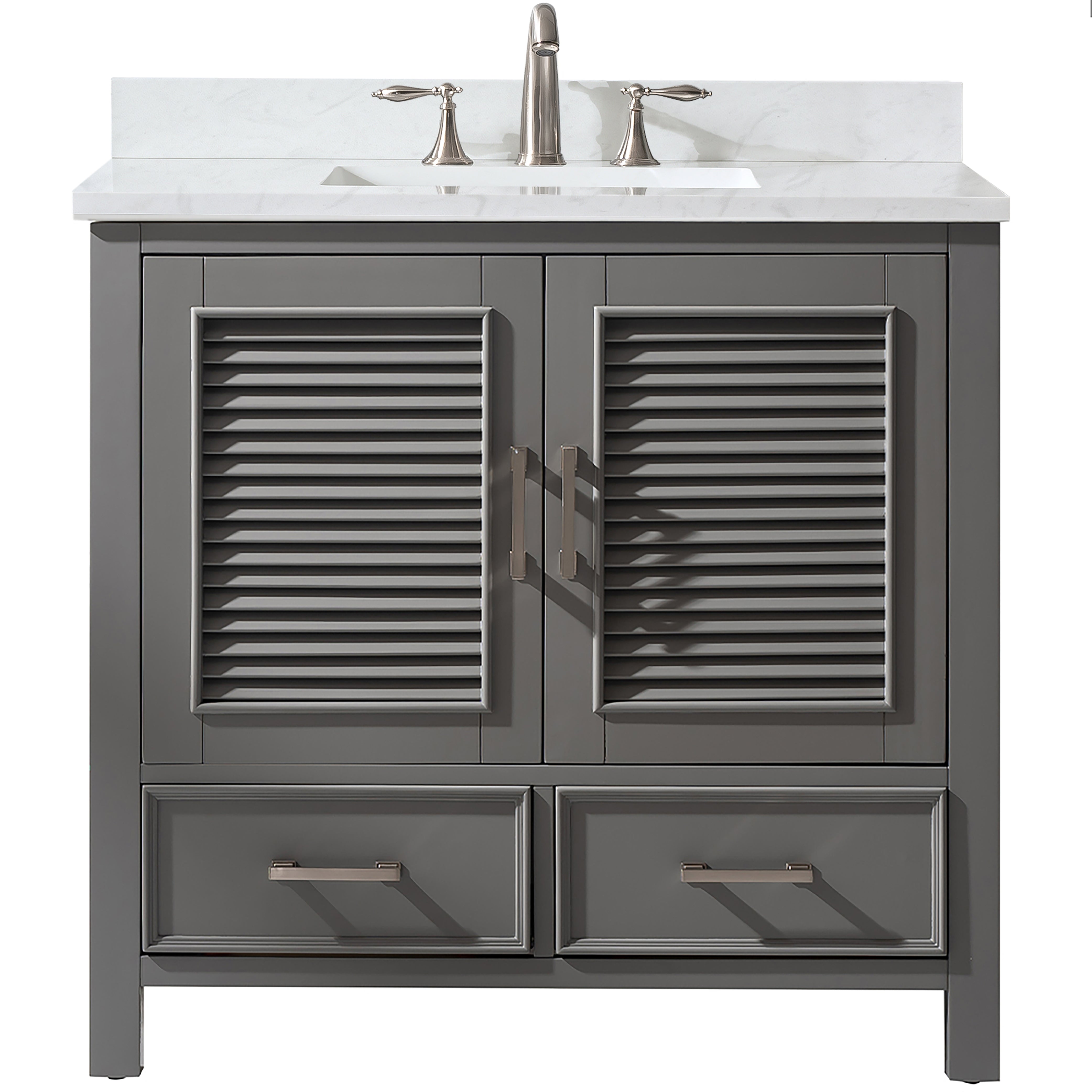 Estate 36" Single Vanity with White Quartz Top